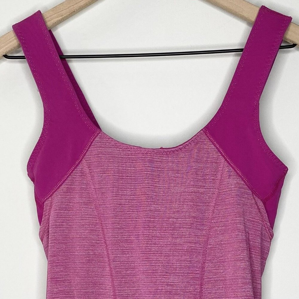 Lululemon Workout Activewear Full Length Tank Top w/ Built In Bra | Size 6 - Picture 5 of 11